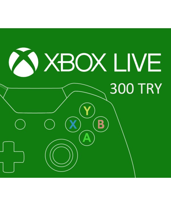 XBOX Live 300 TRY Prepaid Card TURKEY Xbox One Key TÜRKIYE
